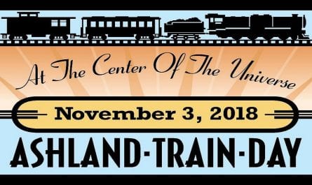 At the Center of the Universe Train Day logo