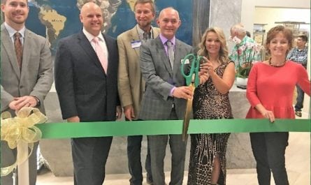 Absolute Stone ribbon cutting for their grand opening