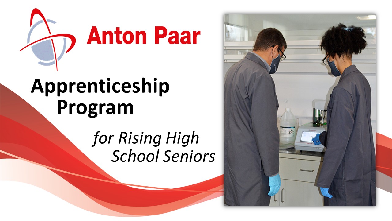 Anton Paar Apprenticeship Program Open to Rising High School Seniors