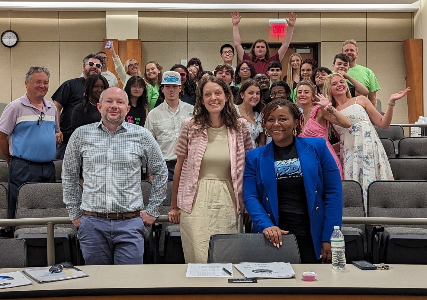 Judges and students attend the 2025 Hanover Regional Governor’s School Career and Technical Education Pitch Competition in July.