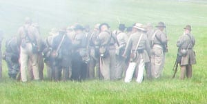 Cold Harbor battle reenactment