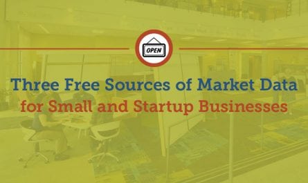Three free Sources of Market Data for Small and Startup Businesses