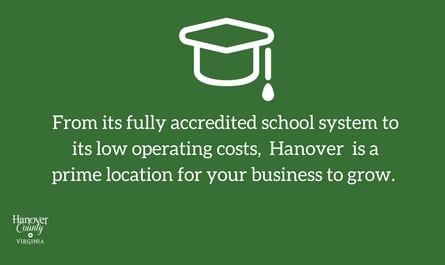 From its fully accredited school system to its low operating costs, Hanover is a prime location for your business to grow