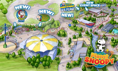Kings Dominion Planet Snoopy Expansion 2017