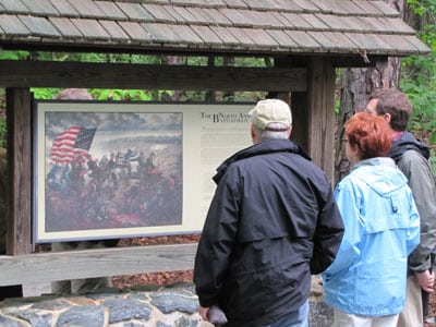 Tourists at North Anna Battlefield