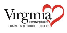 Virginia business without borders logo, exportvirginia.org