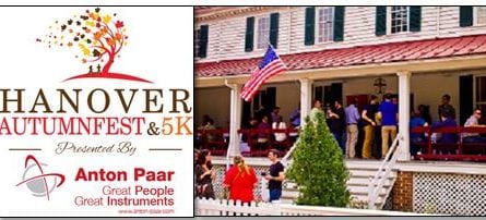 Hanover AutumnFest & 5K present by Anton Paar beside photo of Hanover Tavern during the festival